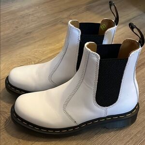 Dr. Martens White Chelsea Boots